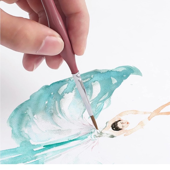 (3 pack) Detail Paint Brush Set, Miniature Paint Brushes,7pcs  (multi color) - Picture 7 of 8